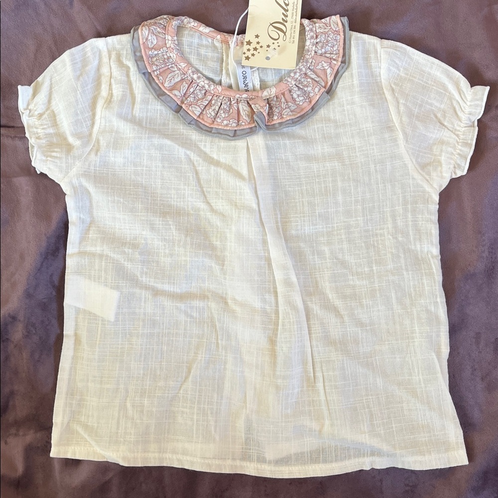 NWT Calamaro 100% Cotton Frilly Hydrangea Bloomer Set - Picture 2 of 7